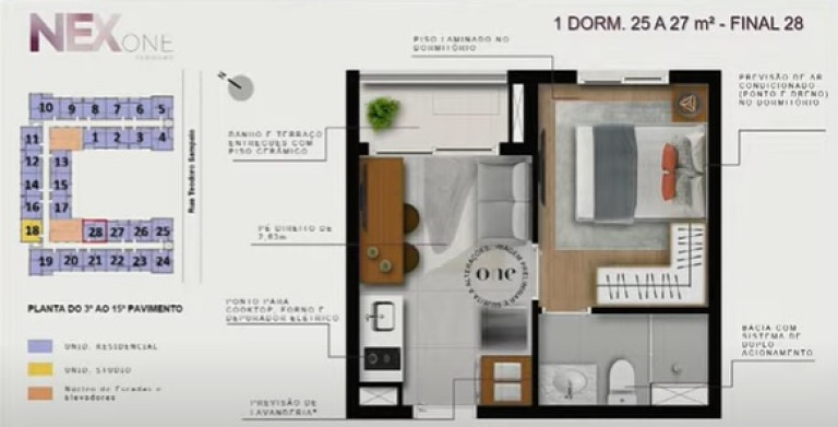 Imagem Apartamento com 1 Quarto à Venda,  em Pinheiros - São Paulo