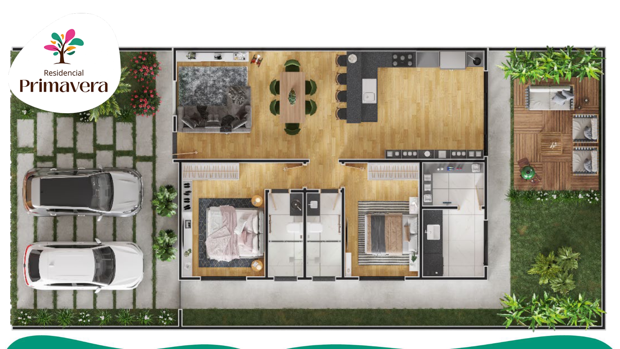 Imagem Casa de Condomínio com 2 Quartos à Venda, 89 m²em Paraíso da Cachoeira - Mogi Mirim