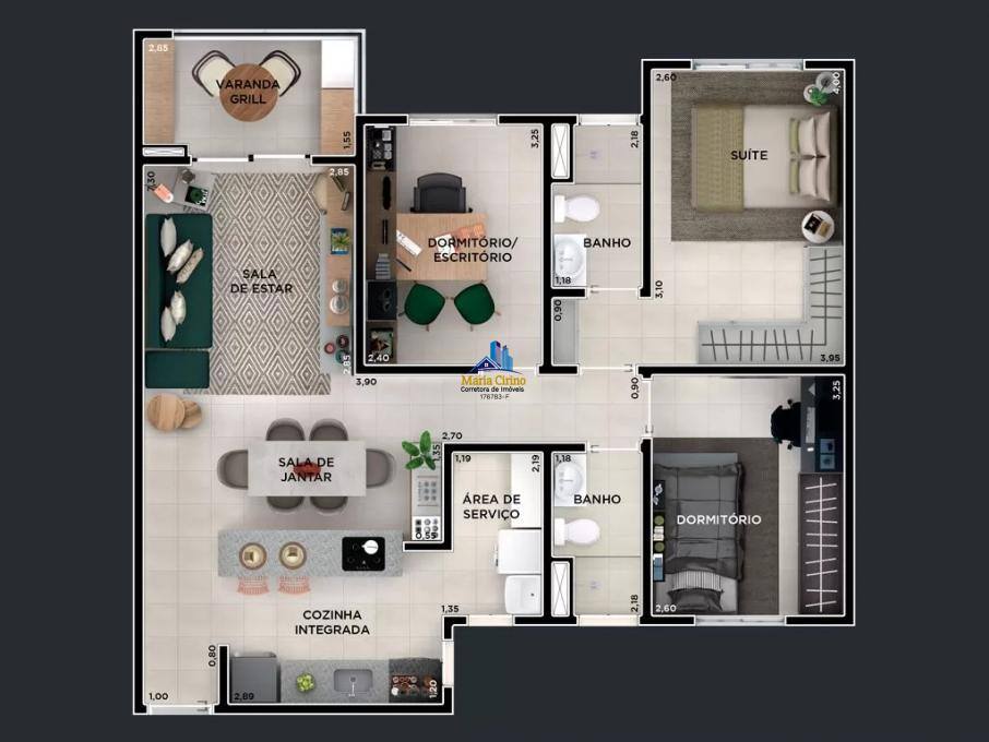 Imagem Apartamento com 3 Quartos à Venda, 783 m² em Engordadouro - Jundiaí
