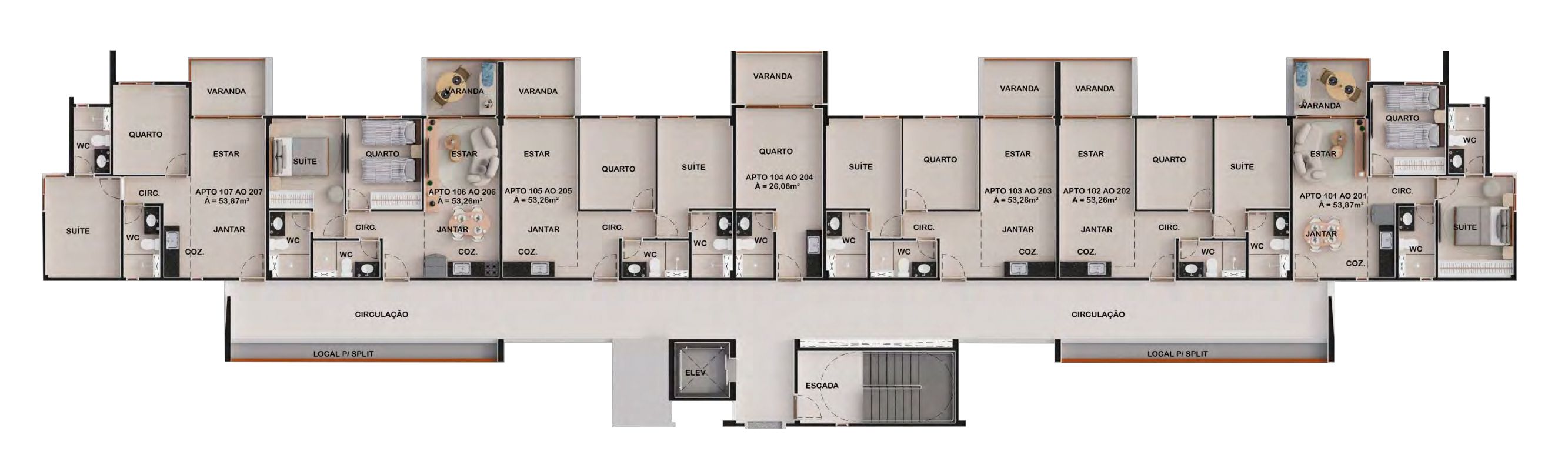 Imagem Apartamento com 1 Quarto à Venda, 31 m²em Muro Alto - ipojuca 