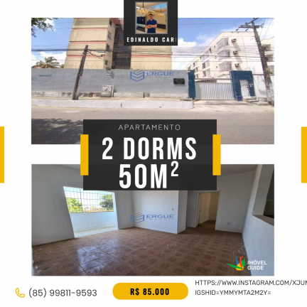 Imagem Apartamento com 2 Quartos à Venda, 50 m² em Parque Santa Maria - Fortaleza