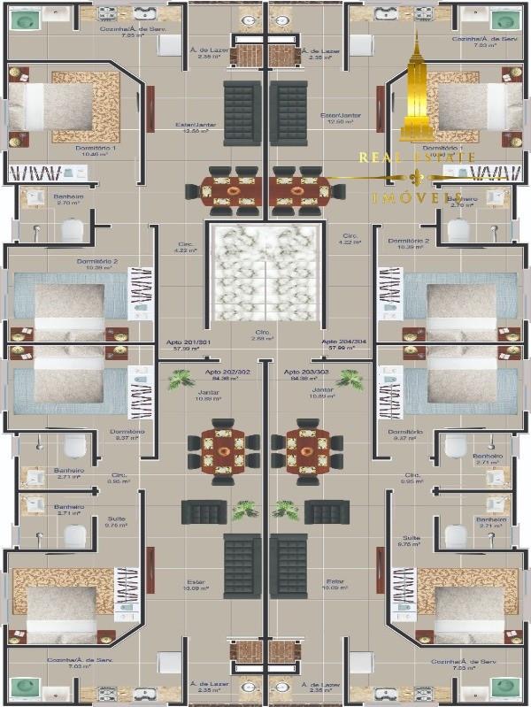 Imagem Apartamento com 3 Quartos à Venda, 65 m² em Ingleses Do Rio Vermelho - Florianópolis