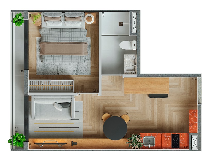 Imagem Apartamento com 1 Quarto à Venda, 31 m²em Vila Guarani (Z Sul) - São Paulo