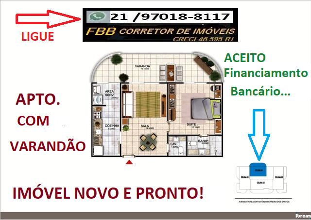 Foto do imóvel: Apartamento com 1 Quarto à Venda, 55 m² em Braga - Cabo Frio