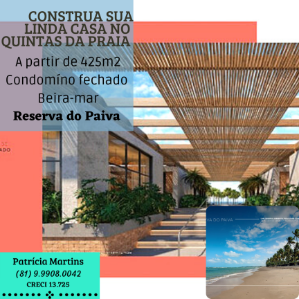 Imagem Terreno à Venda, 425 m² em Paiva - Cabo De Santo Agostinho