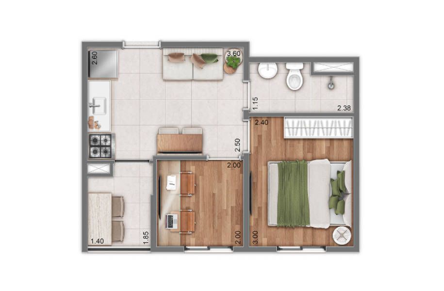 Imagem Apartamento com 2 Quartos à Venda, 29 m² em Água Branca - São Paulo