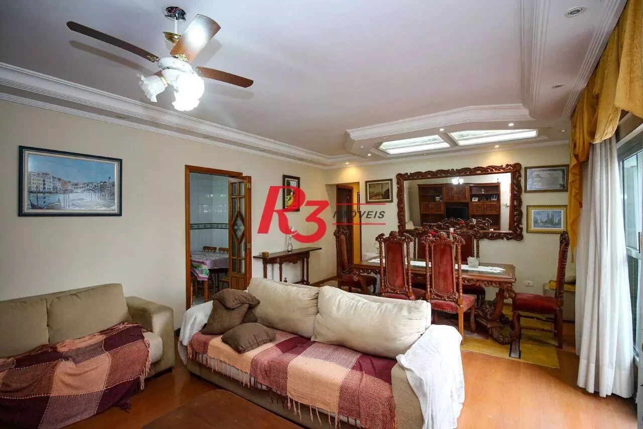 Apartamento com 3 Quartos à Venda, 125 m² em Ponta da Praia - Santos