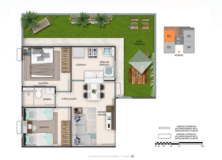 Imagem Apartamento com 2 Quartos à Venda, 39 m² em Planalto - Manaus
