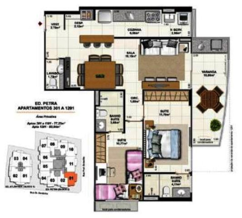 Imagem Apartamento com 2 Quartos à Venda,  em Santa Rosa - Niterói