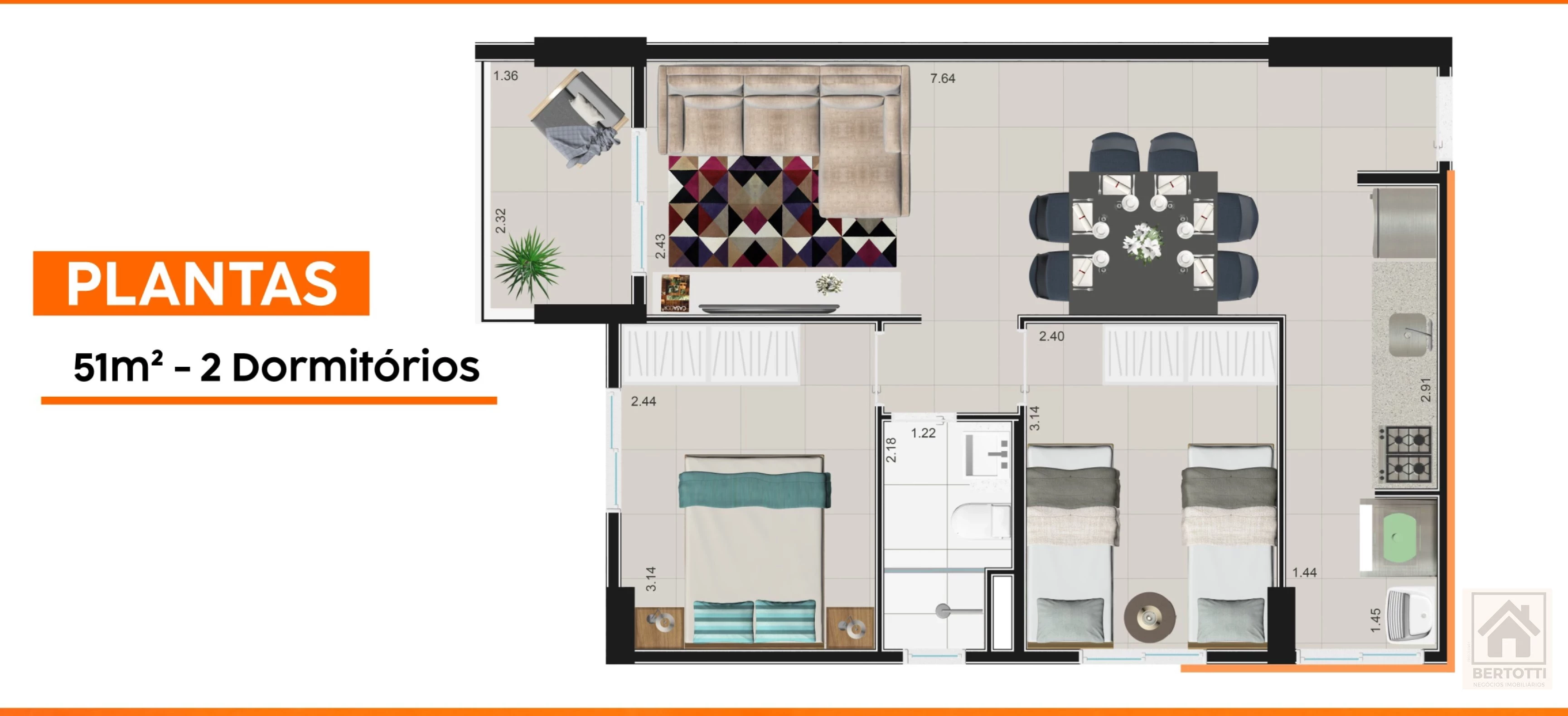 Imagem Apartamento com 2 Quartos à Venda, 51 m² em Chácara Califórnia - São Paulo