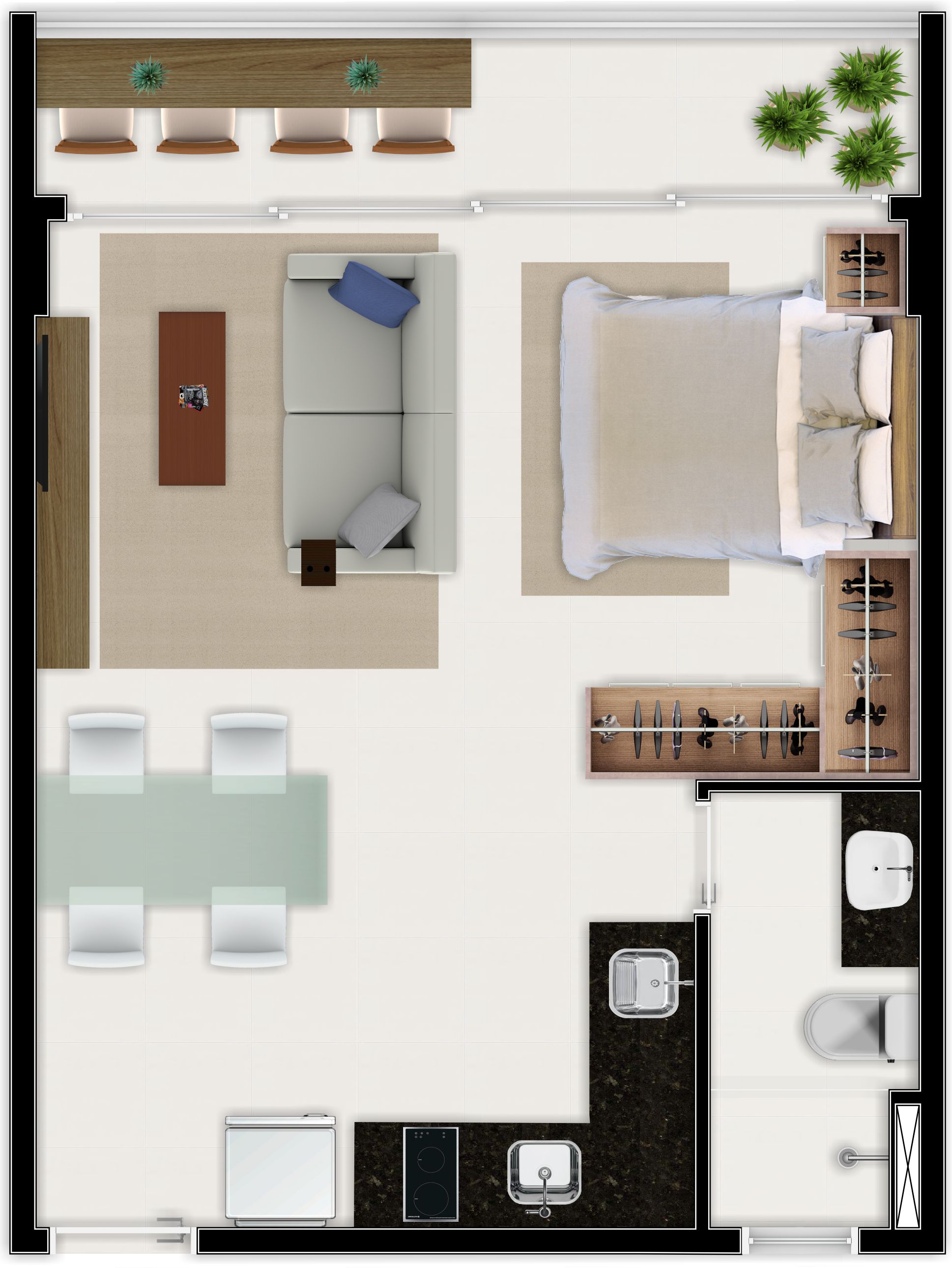Imagem Apartamento com 1 Quarto à Venda, 37 m² em Aldeota - Fortaleza