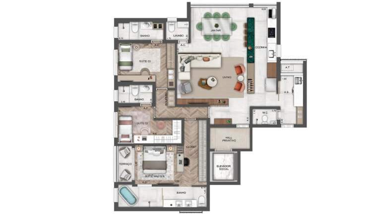 Imagem Apartamento com 3 Quartos à Venda, 142 m² em Perdizes - São Paulo