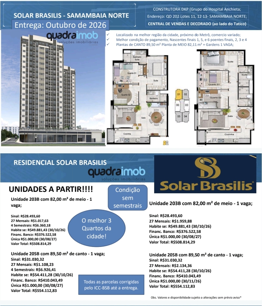 Imagem Apartamento com 1 Quarto à Venda, 30 m²em Sul (Águas Claras) - Brasília
