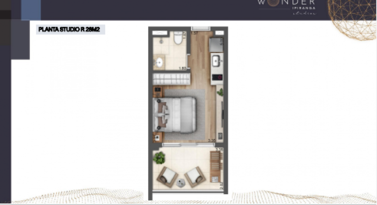 Imagem Studio com 1 Quarto à Venda, 28 m² em Sacomã - São Paulo