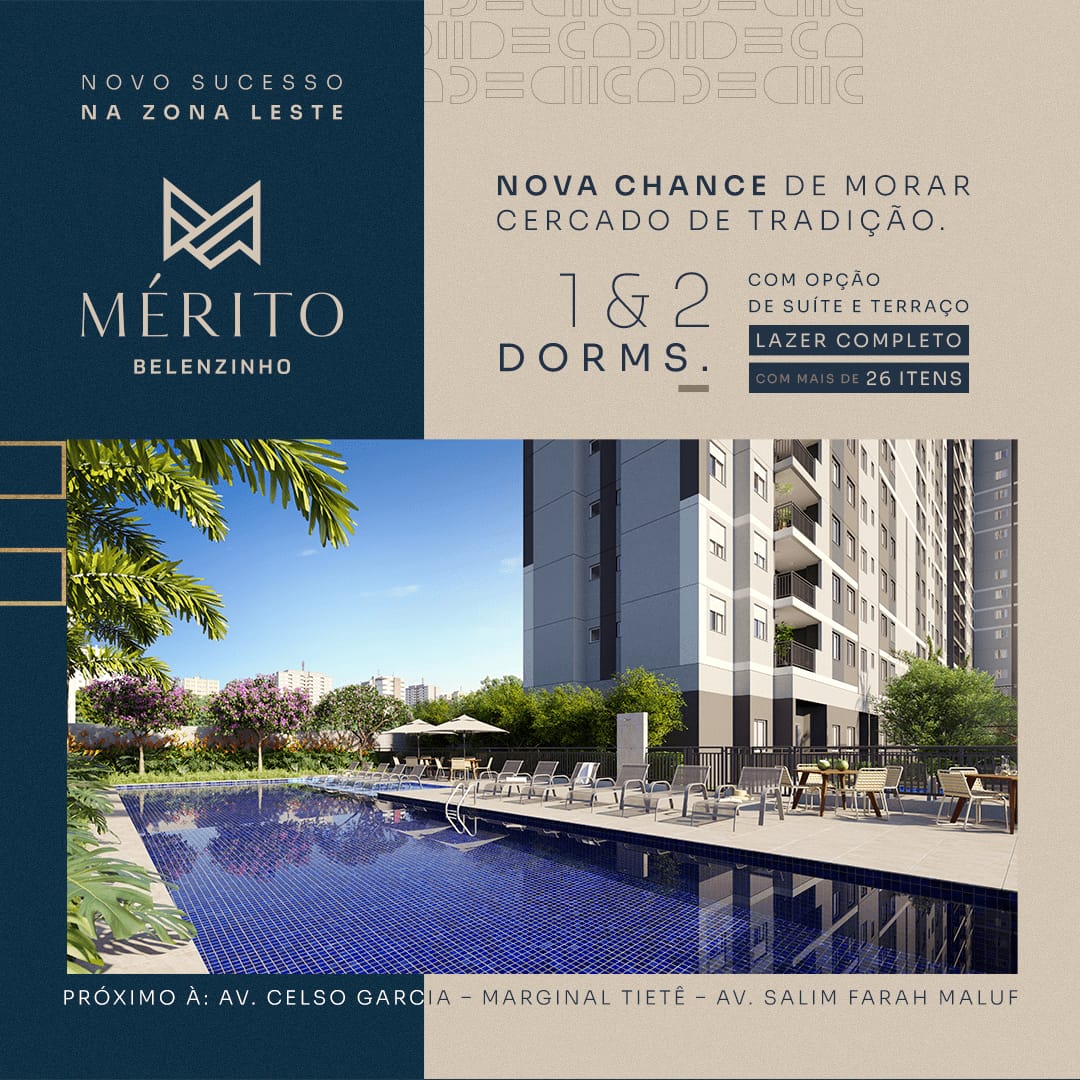 Apartamento com 1 Quarto à Venda, 34 m²em Catumbi - São Paulo