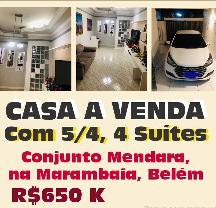 Casa com 5 Quartos à Venda, 250 m²em Marambaia - Belém