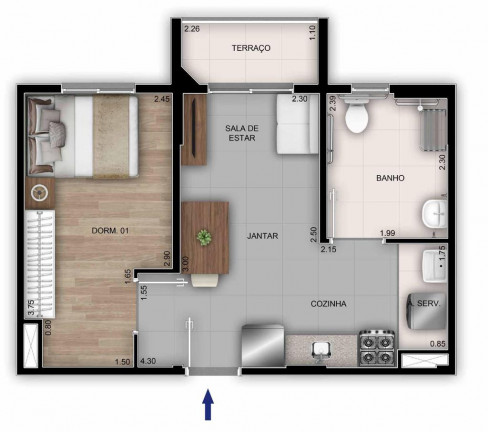 Imagem Apartamento com 2 Quartos à Venda, 55 m² em Vila Sofia - São Paulo