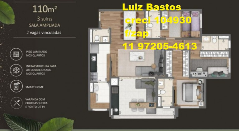 Imagem Apartamento com 2 Quartos à Venda, 67 m² em Parque São Jorge - São Paulo