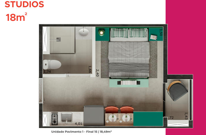 Imagem Apartamento à Venda, 18 m²em Jabaquara - São Paulo