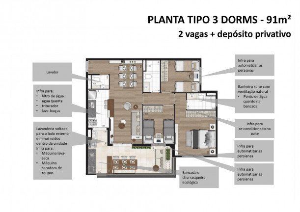 Imagem Apartamento com 3 Quartos à Venda, 91 m² em Vila Ipojuca - São Paulo