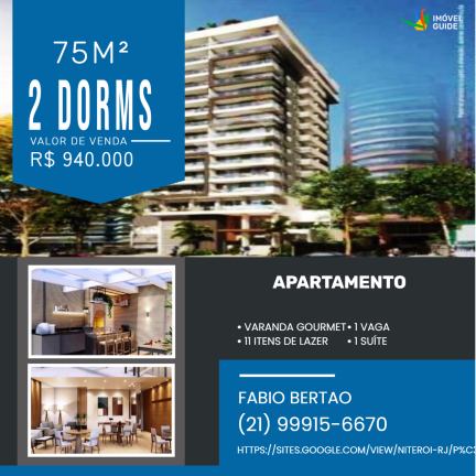 Imagem Apartamento com 2 Quartos à Venda,  em Icaraí - Niterói