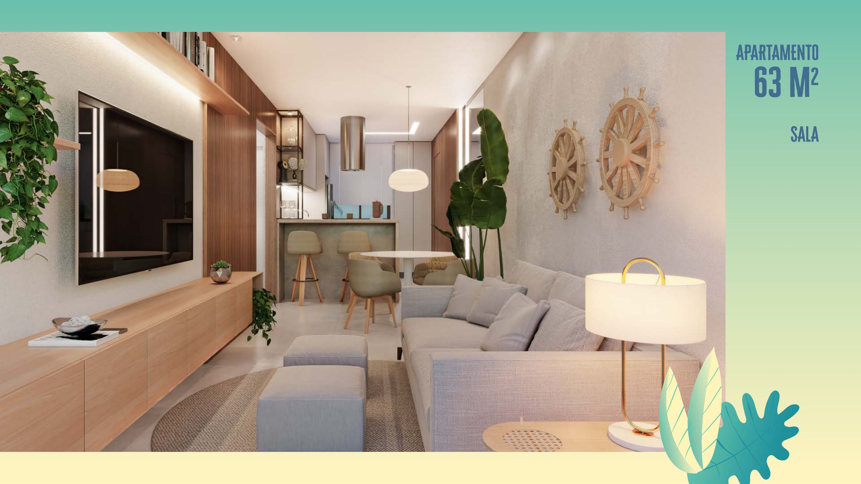 Foto do imóvel: Apartamento com 2 Quartos à Venda, 63 m² em Praia Carneiros - Tamandaré