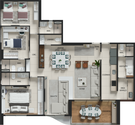 Imagem Apartamento com 4 Quartos à Venda, 131 m² em Boa Viagem - Recife
