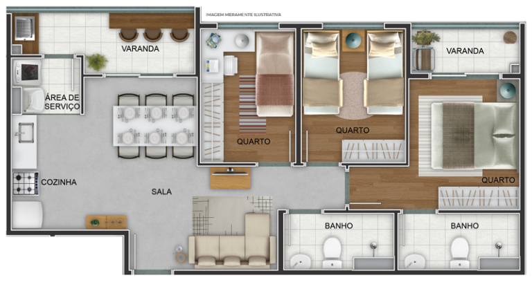 Imagem Apartamento com 3 Quartos à Venda, 64 m² em Santo Cristo - Rio de Janeiro