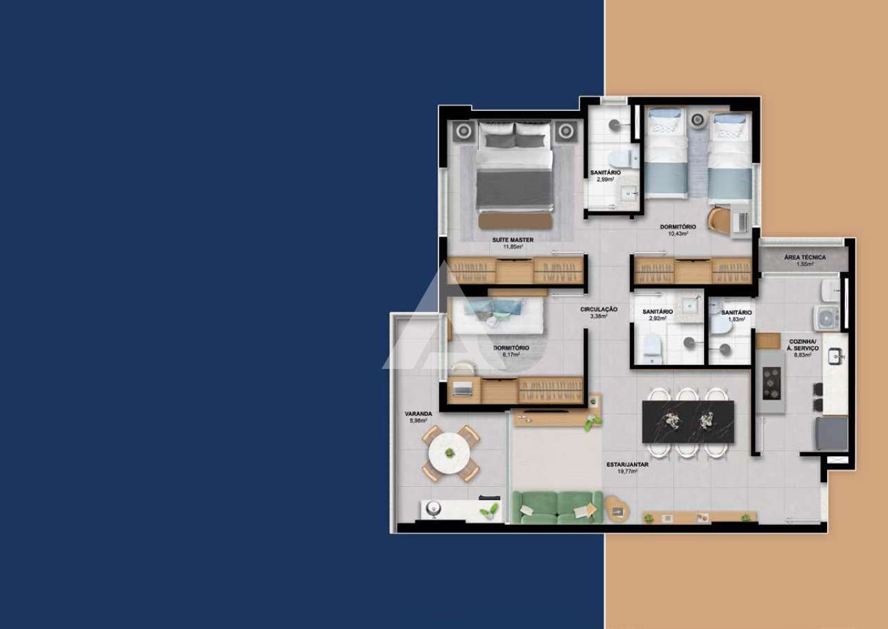 Imagem Apartamento com 2 Quartos à Venda, 62 m² em Rio Vermelho - Salvador