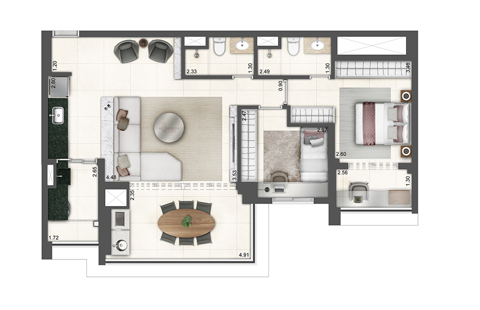 Imagem Apartamento com 2 Quartos à Venda, 84 m² em Brás - São Paulo