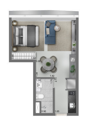 Imagem Studio com 1 Quarto à Venda, 34 metros em Vila Olímpia - São Paulo