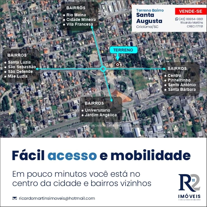 Imagem Terreno à Venda, 573 m² em Santa Augusta - Criciúma