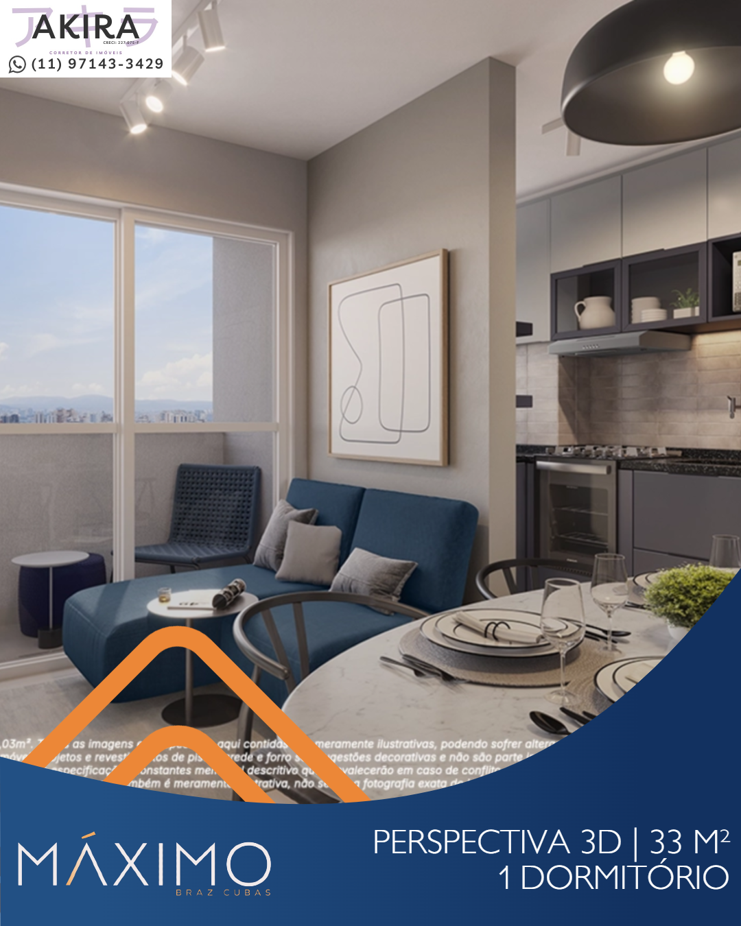 Imagem Apartamento com 1 Quarto à Venda, 33 m² em Vila Brasileira - Mogi das Cruzes