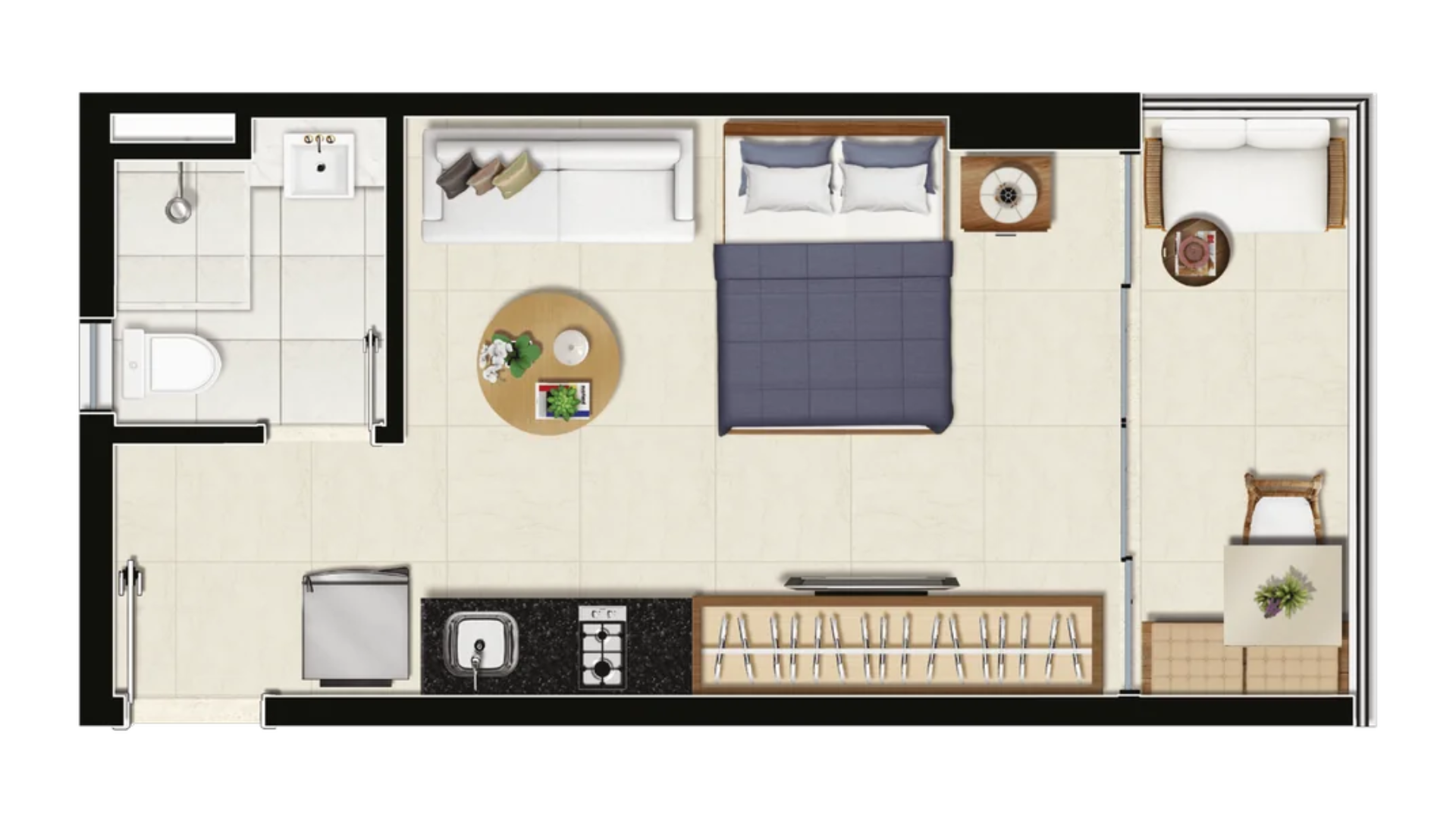 Imagem Studio com 1 Quarto à Venda, 23 m²em Barra - Salvador