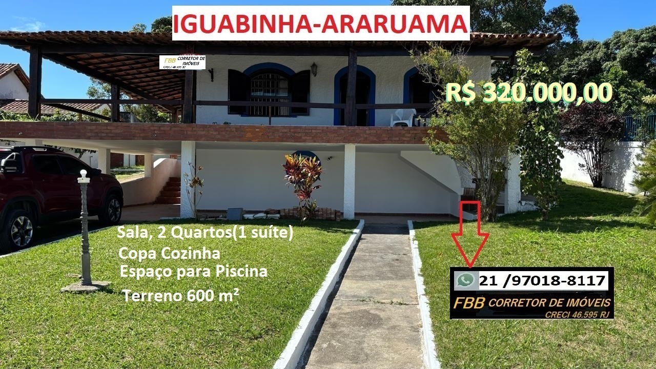Casa com 2 Quartos à Venda, 250 m²em Centro (Iguabinha) - Araruama