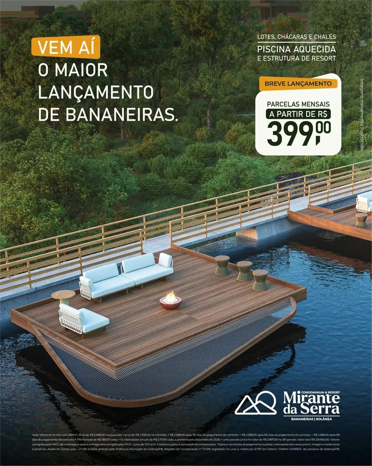 Foto do imóvel: Terreno em Condomínio à Venda, 336 metros em Bananeiras - Bananeiras