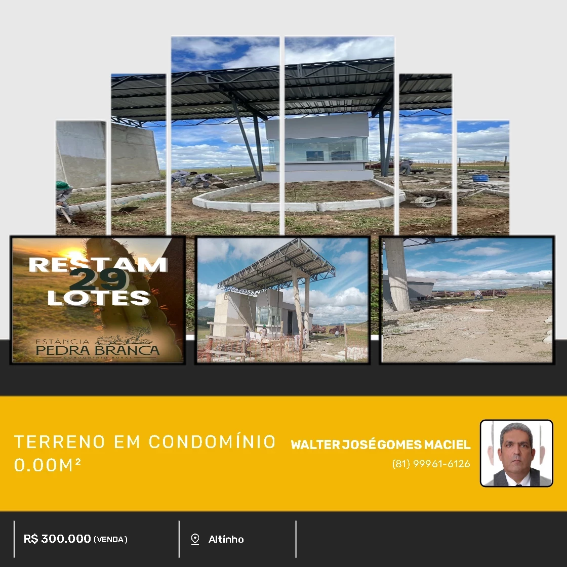 Terreno em Condomínio à Venda, 616 m² em Altinho - Altinho