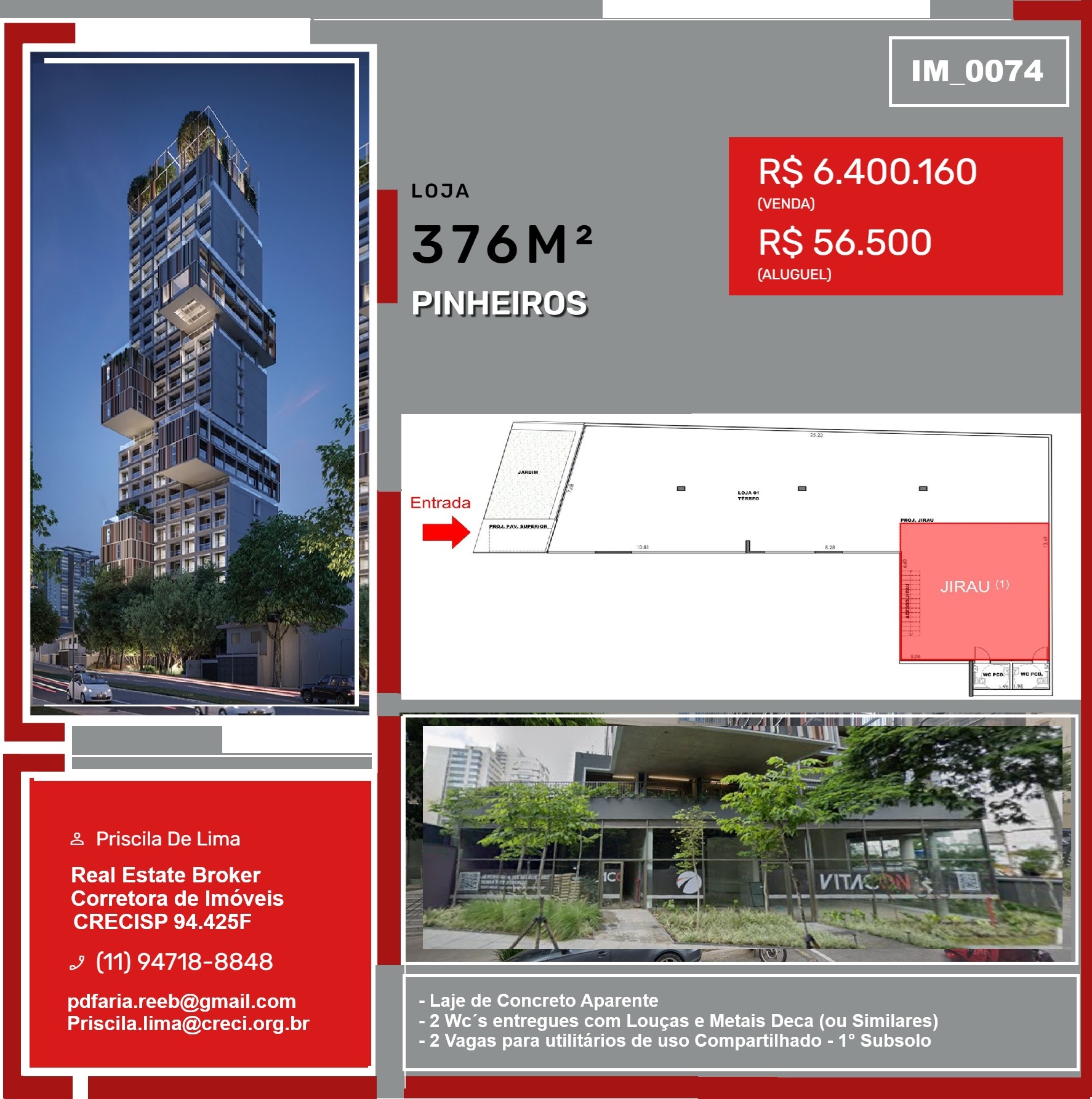 Foto do imóvel: Loja à Venda ou Locação, 376 m² em Cerqueira César - São Paulo