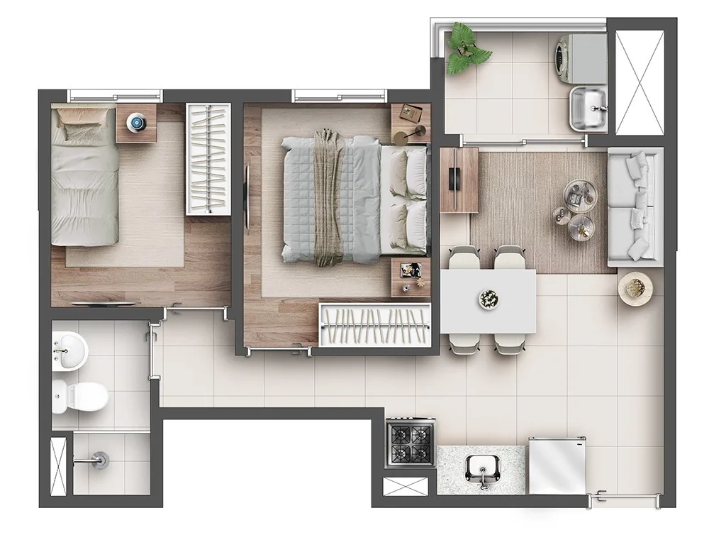 Imagem Apartamento com 2 Quartos à Venda, 42 m²em Santana - São Paulo