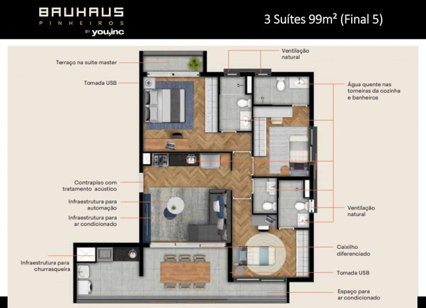Apartamento com 2 Quartos à Venda, 69 m² em Pinheiros - São Paulo