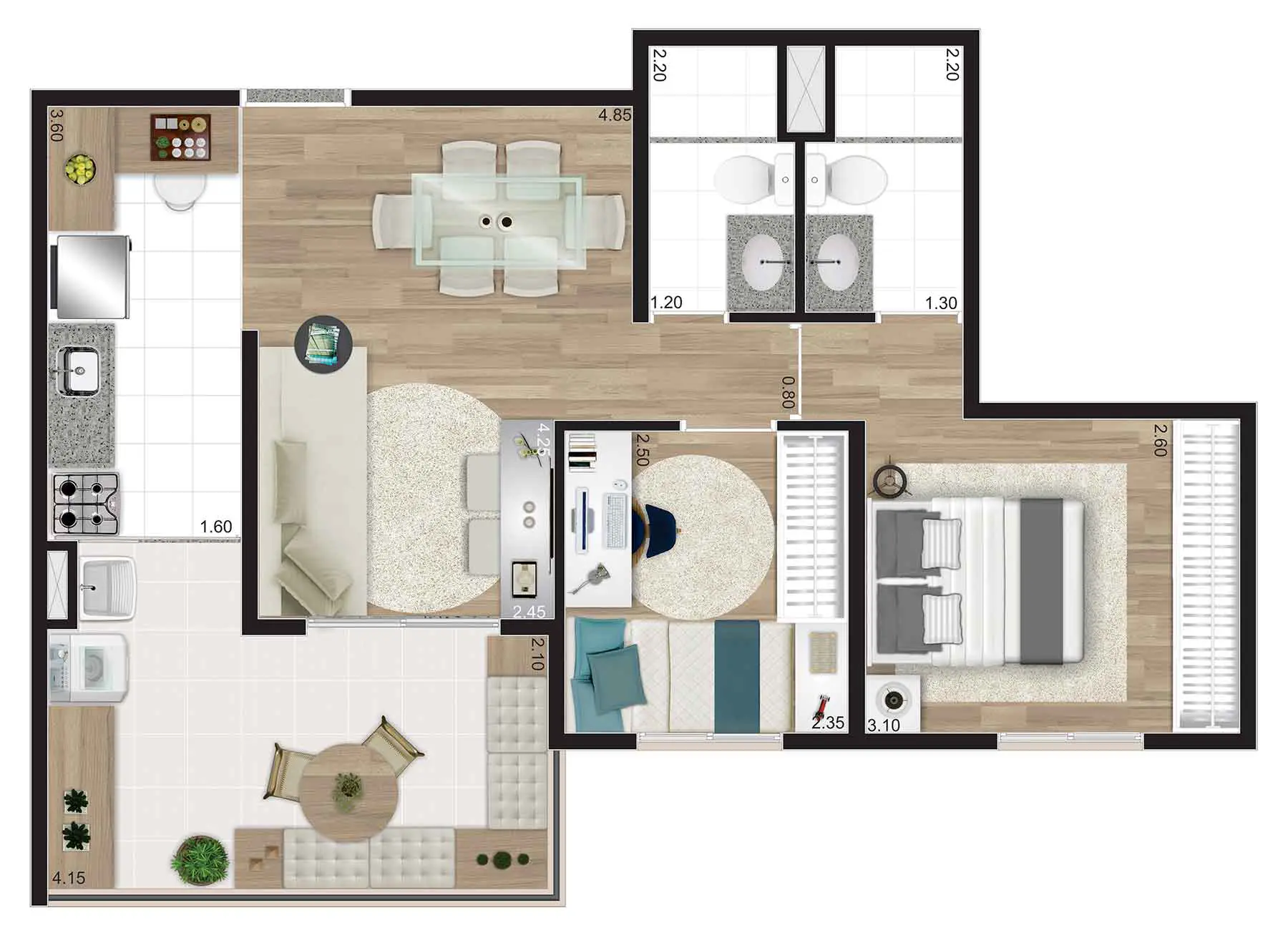 Imagem Apartamento com 2 Quartos à Venda, 56 m²em Vila Pompéia - São Paulo