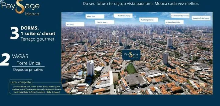 Condomínio Paysage Mooca em São Paulo