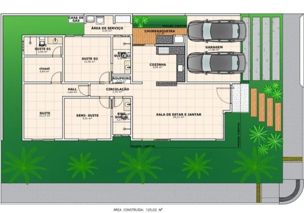 Imagem Casa de Condomínio com 3 Quartos à Venda, 125 m² em Parque das Nações - Parnamirim