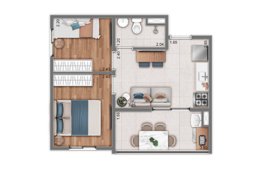 Imagem Apartamento com 2 Quartos à Venda, 29 m² em Água Branca - São Paulo