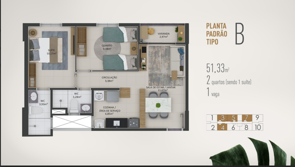 Imagem Apartamento com 3 Quartos à Venda, 63 m² em Sapiranga-coité - Fortaleza