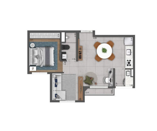 Imagem Apartamento com 2 Quartos à Venda, 37 m² em Imirim - São Paulo