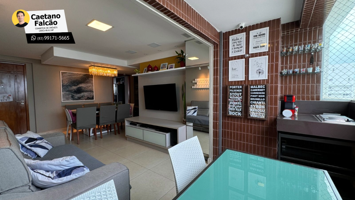 Foto do imóvel: Apartamento com 3 Quartos à Venda, 90 m² em Brisamar - João Pessoa