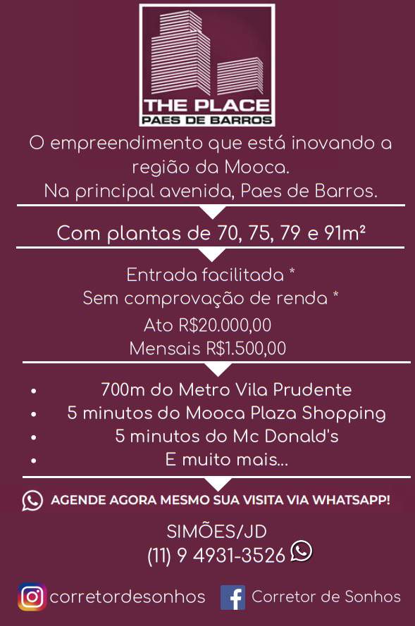 Imagem Apartamento com 2 Quartos à Venda, 79 m² em Mooca - São Paulo