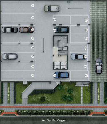 Imagem Apartamento com 3 Quartos à Venda, 136 m² em Centro - Criciúma