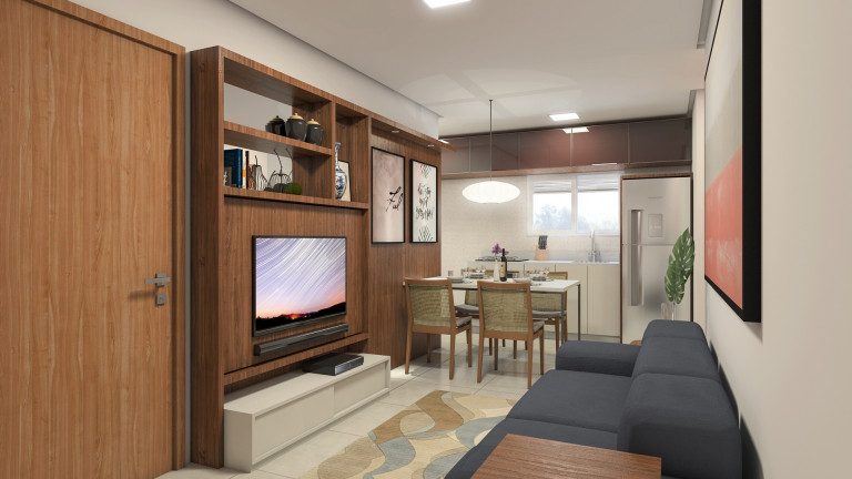 Imagem Apartamento com 2 Quartos à Venda, 46 m²em São Defende - Criciúma
